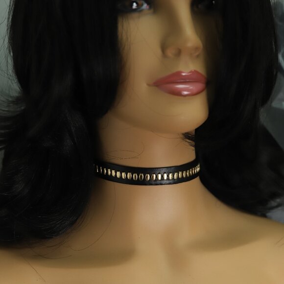 Gothic Choker Adjustable Fancy Chokers black  (#55) - Picture 8 of 10